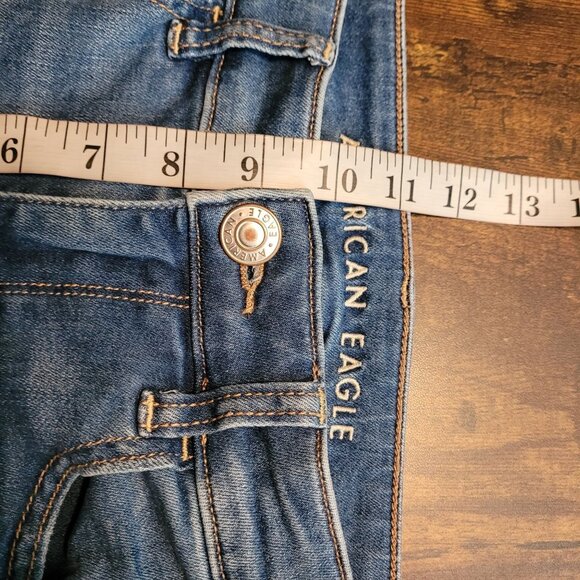 American Eagle Jeans 4 R Jegging Next Level Stretch Hi Rise Medium Light Wash - Picture 9 of 11